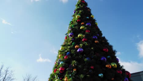 christmas tree and large tower