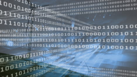 animación del procesamiento de datos sobre turbinas eólicas