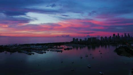 skies on fire,gold coast sunrise, dramatic drone footage,australia