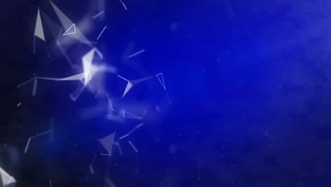 blue color smoke plexus seamless loop abstract technology 4k stock video stock video