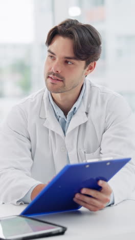 doctor reviewing patient records