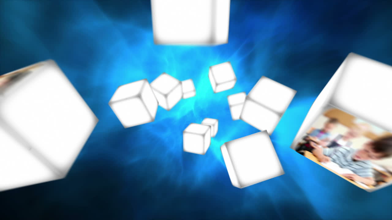 떠다니는 큐브에 대한 교실의 비디오