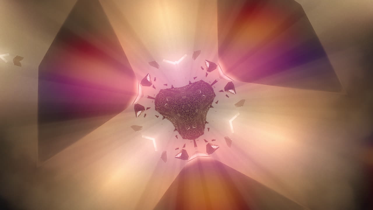 Geometric kaleidoscope animated pattern