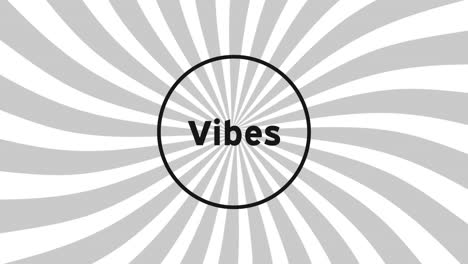 Animation-of-vibes-text-over-stripes-background