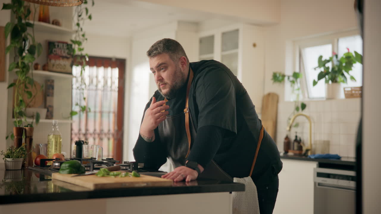 chef estresado en la cocina