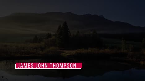 professional title cards in nature background
