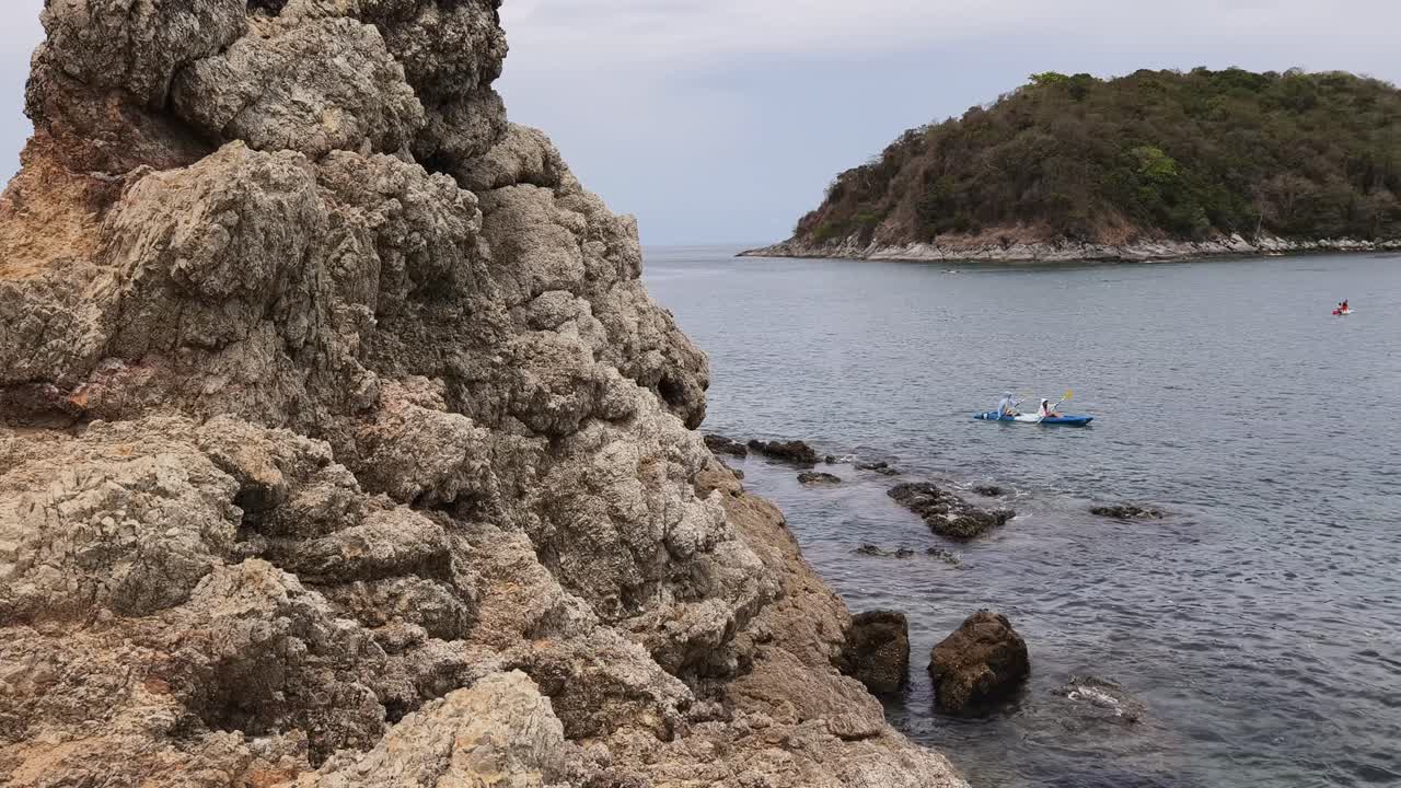 Coastal Kayaking Scene