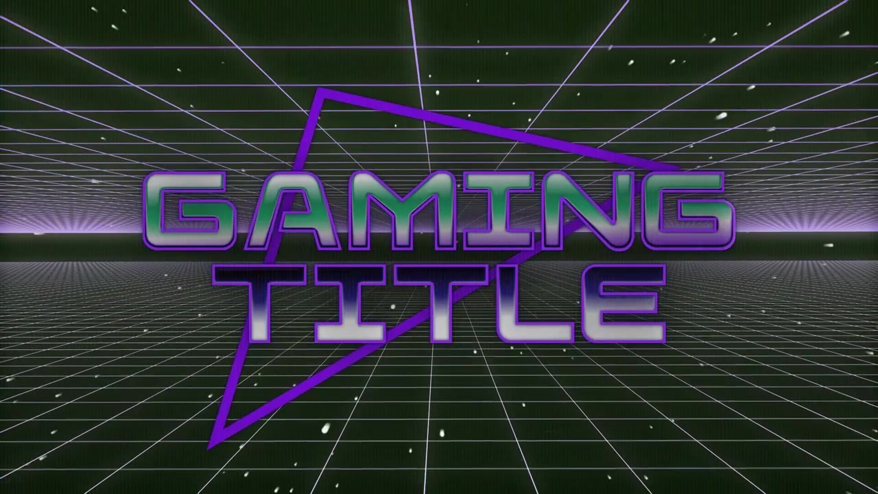 Retro Gaming Intro Animation with Glitch Effects
