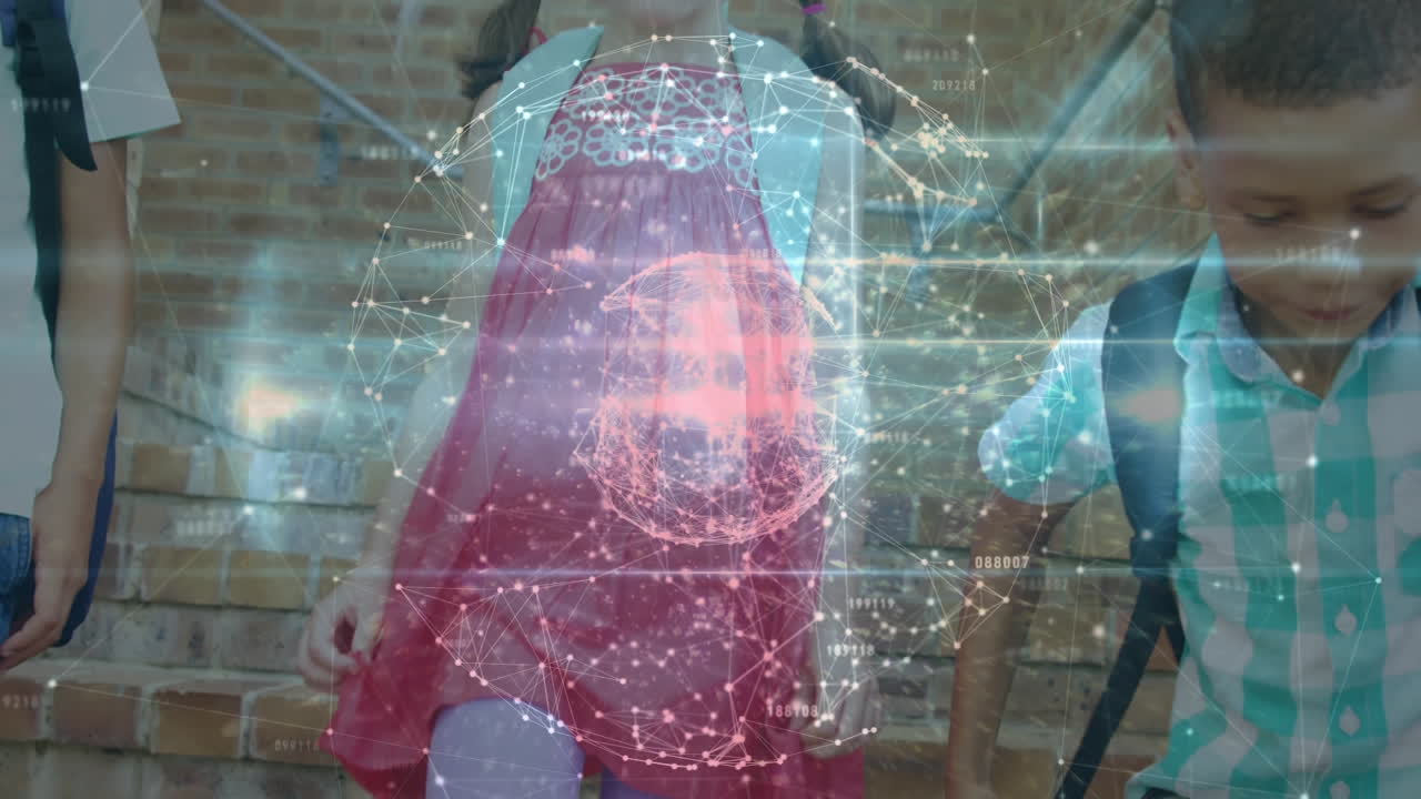 초등학교의 학교 아이들의 그룹에 대한 연결 네트워크의 세계