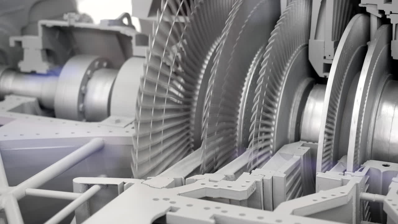 Closeup of a Turbine Engine Component