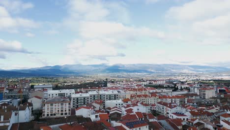 aerial panoramic aerial of fundão, castelo branco, portugal