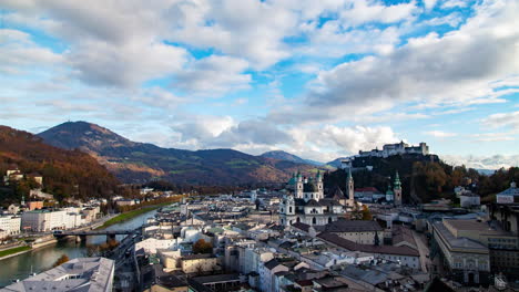 salzburg skyline and hohensalzburg