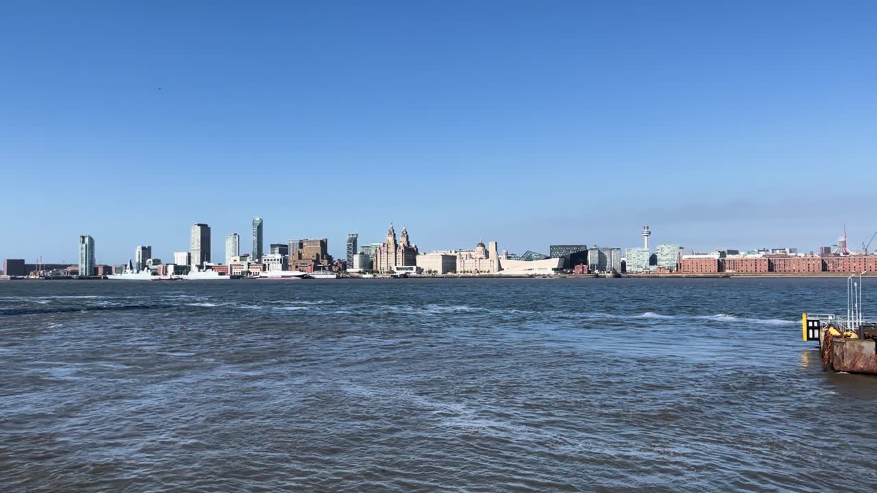 Liverpool City Skyline River View
