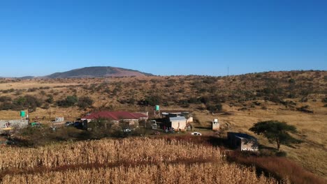 drone footage of kzn south africa with mountain backdrops