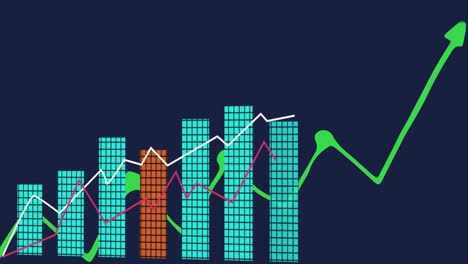 Animación-Del-Procesamiento-De-Datos-Financieros-Sobre-Estadísticas-Sobre-Fondo-Negro