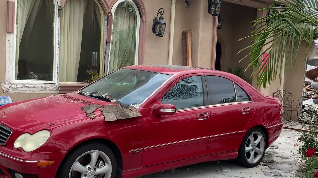 secuelas de la explosión de la línea de gas en el hogar