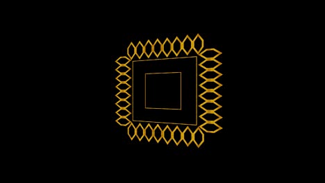 background video footage with gold art deco motif and textures for video composition