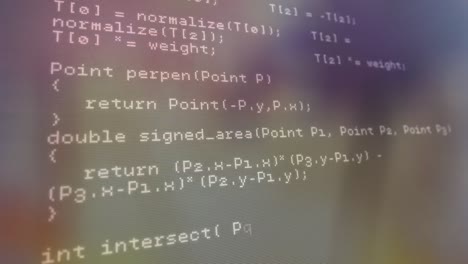 Animation of computer data processing