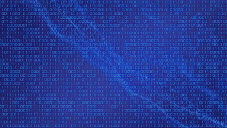 animación de la cadena de adn y procesamiento de datos de codificación binaria