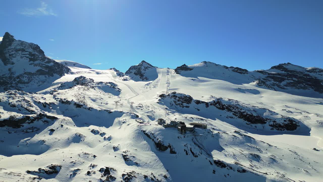 4K cinematic drone footage at Swiss Alps in winter, Switzerland_05