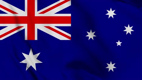 australia flag seamless waving animation