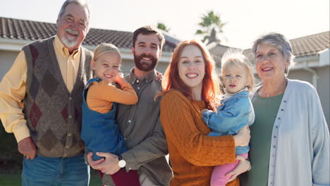 retrato de familia con los abuelos