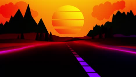 fondo retro de los años 80 - resolución 4k - video de stock en bucle