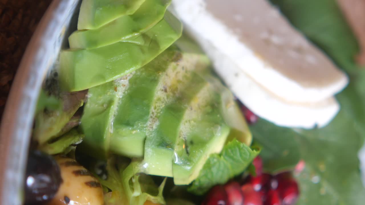 Avocado, Cheese, and Pomegranate Salad