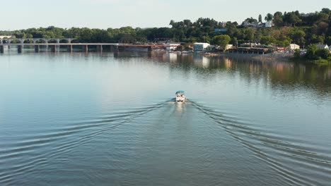small boat in river water