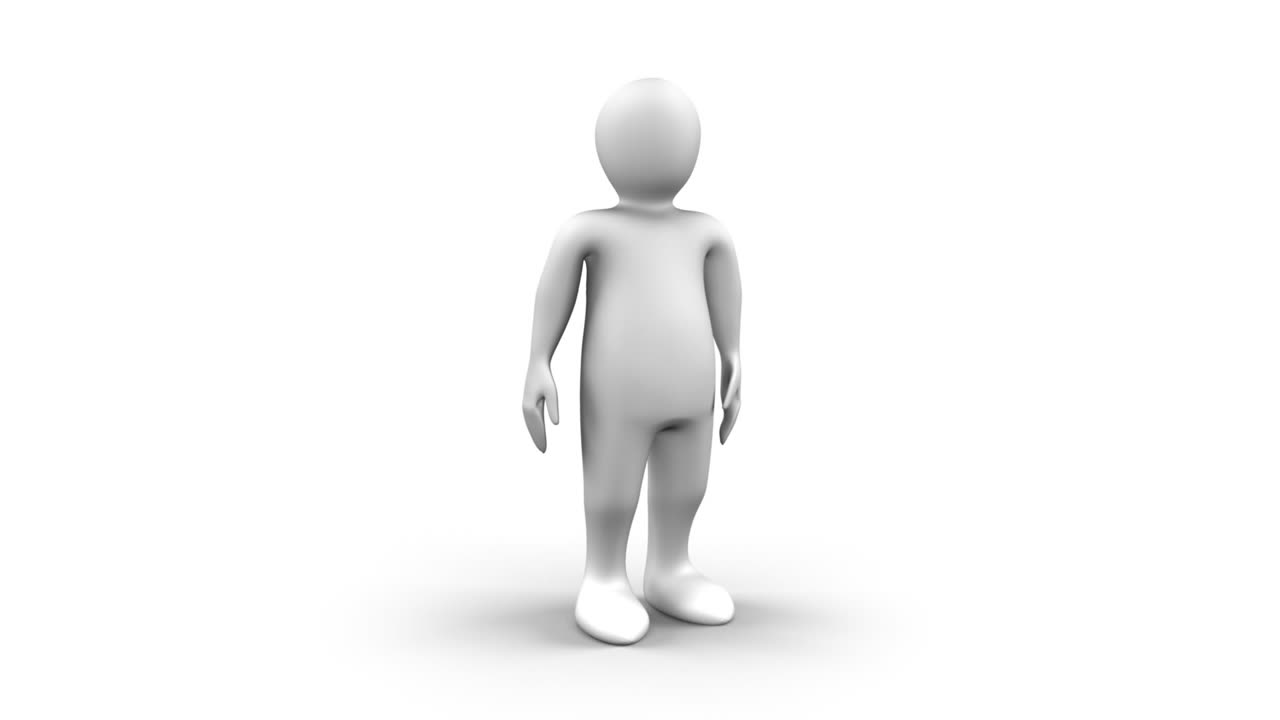 애니메이션 3d 맨