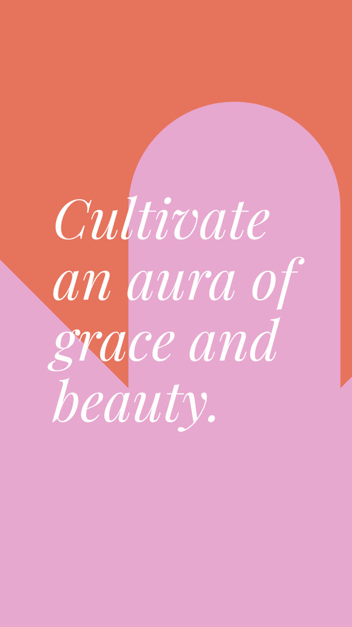 Abstract Floral Poster with Inspirational Quote