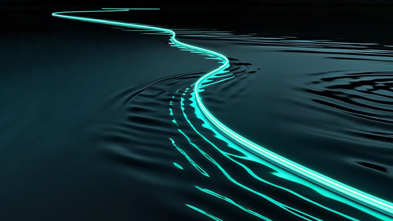 Glowing water path