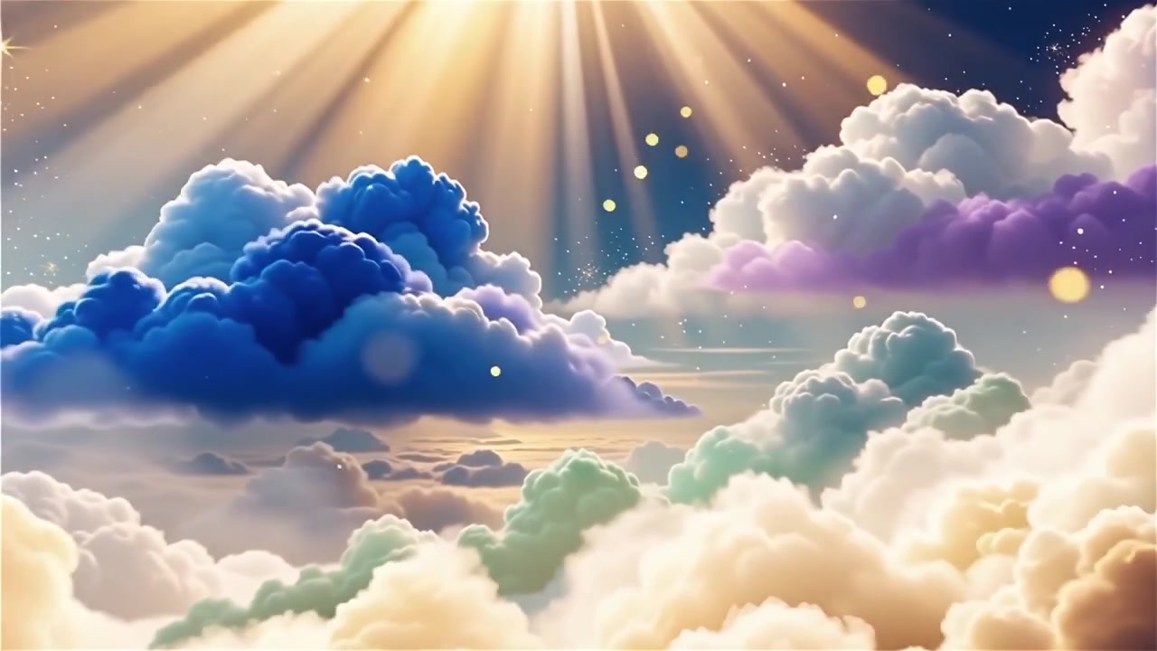 Christian Heavenly Light Worship Background