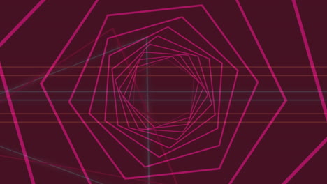 animación de formas en movimiento sobre fondo negro