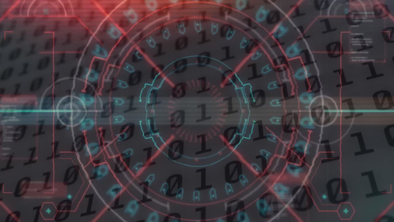 범위 스캐닝과 바이너리 코딩의 애니메이션