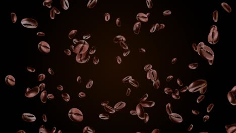 4k coffee rain beans rain coffee falling beans Green Screen Loop Animation Background.
