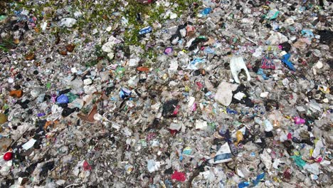 Aerial-tracking-shot-of-a-Landfill-garbage-dump