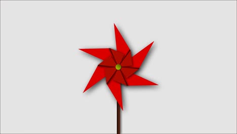 paper windmill , paper fan animation for motion graphics, graphics elements.