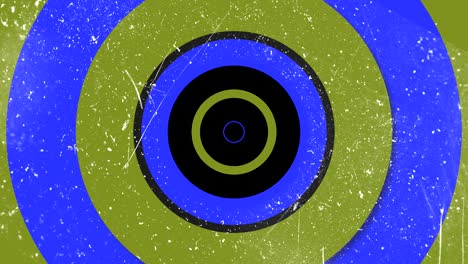 círculos retro con polvo y arañazos con efecto grunge, renderización 3d de fondo generado por computadora