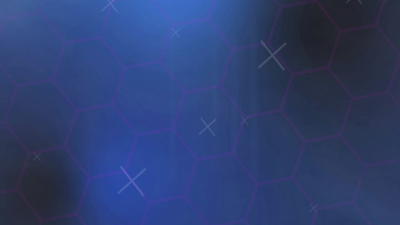 Animation of digital data processing over blue background