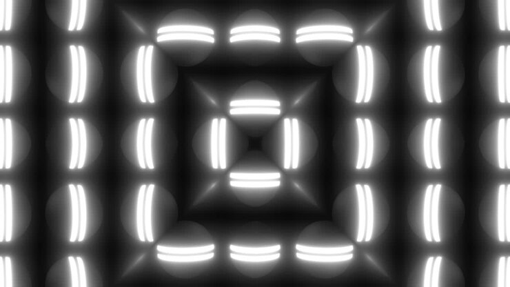 Abstract Neon Geometric Pattern