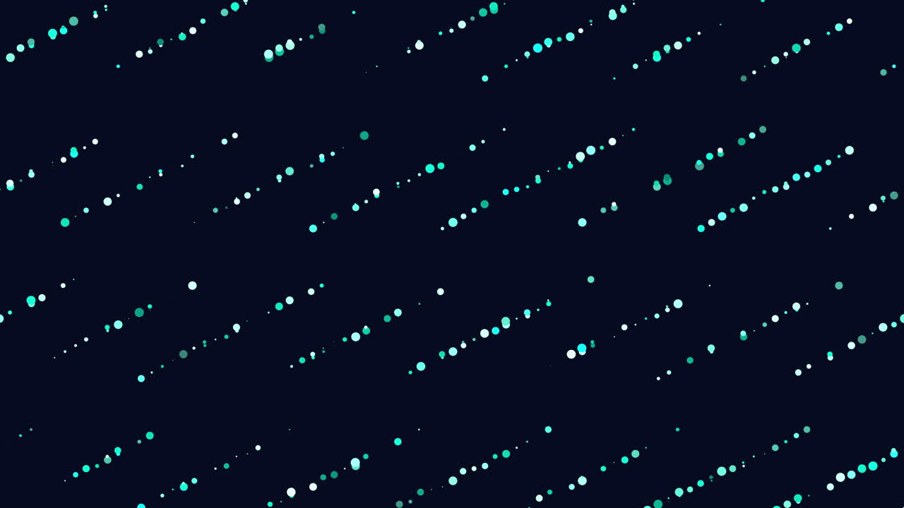 Pixelated blue and green pattern on dark background