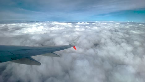 Schuss-Fensterplatz-über-Wolken-In-Mexiko