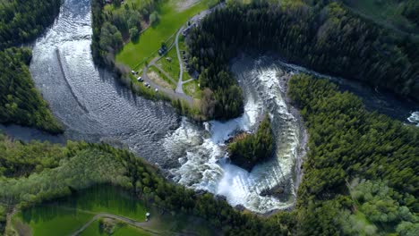 ristafallet waterfall in the western part of jamtland is listed as one of the most beautiful waterfalls in sweden.