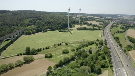 People-traveling-to-their-summer-holiday-destinations-on-the-german-Autobahn-Motorway-towards-south-Europe