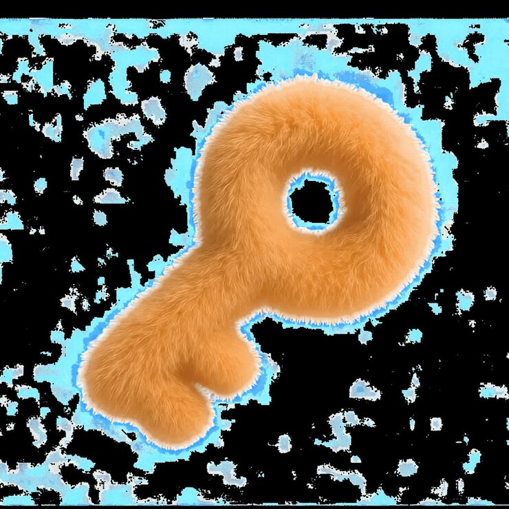 Animazione artistica surreale con chiave soffice, risorsa isolata, video 4K trasparente, canale alfa, ProRes 4444