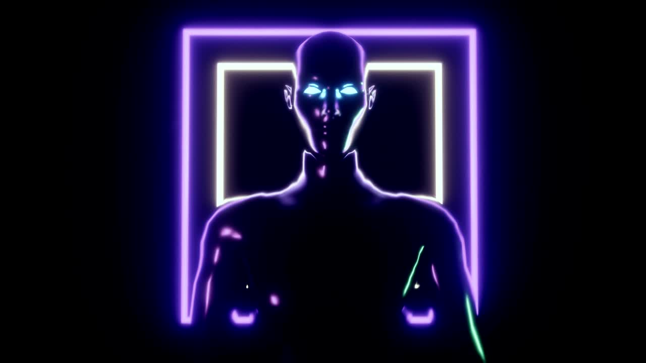 inteligencia artificial estilizada en 4k.