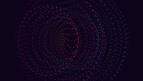círculos espirales coloridos sobre un fondo negro