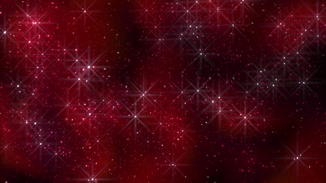 A striking image featuring a red and black background adorned with radiant, glowing white stars scattered across it, creating a celestial, captivating effect
