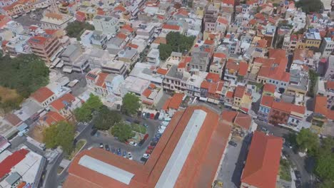 bird's eye view over the city of chania